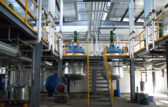 This is a premise of high-thermal production. Here, medicinal substances are produced that require a high temperature regime during production.